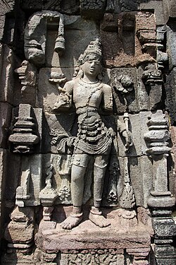 Image of Boddhisattva on Plaosan temple