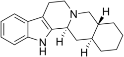 Stereo structural formula of yohimban