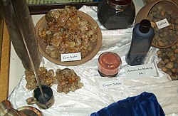 Ingredients used in making ink for Hebrew scrolls today