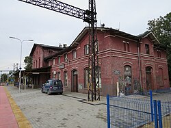 Smolec train station hall