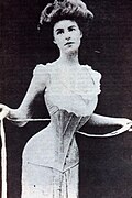 Tightening a corset applies biaxial compression to the waist.