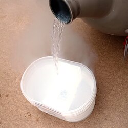 Nitrogen is a liquid under −195.8 °C (77.3 K).
