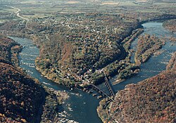 Confluence of the Potomac and Shenandoah at Harpers Ferry