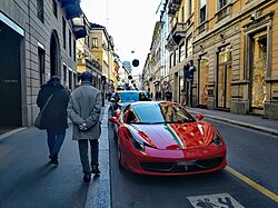 Via Monte Napoleone was Europe's and the world's most expensive street in 2024,[190] outranking Fifth Avenue in New York City (the most expensive in 2023),[191] but was outranked by New Bond Street in London in 2025.[192]