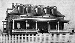 The officers' quarters at Fort Grant