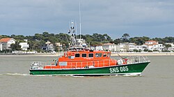 A French all-weather lifeboat from the SNSM.