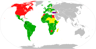 Belém do Pará Convention, Maputo Protocol and Istanbul Convention participation combined. Signed and ratified Acceded or succeeded Only signed Not signed Not a member state of the AU, CoE or OAS[275]