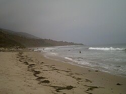 A view of Nicholas Canyon Beach from South Beach