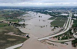 Aftermath of flooding in Colorado, 2013