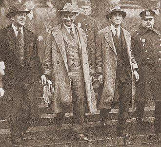 Unemployed Councils activists William Z. Foster, Robert Minor, and Israel Amter at the time of their March 1930 International Unemployment Day arrests in New York City.