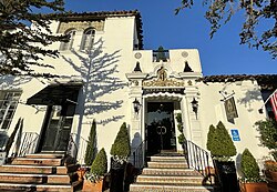 The Cypress Inn front entrances.