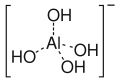 Tetrahydroxo-aluminate(III) ion
