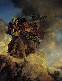 The story of Princess Parizade and the Magic Tree by Maxfield Parrish, 1906[33]