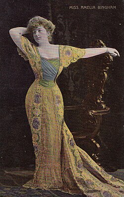 Vintage postcard of actress Amelia Bingham.
