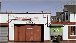 One of the channel's idents introduced in 2003, depicting the BBC 2W logo box as a garage door.