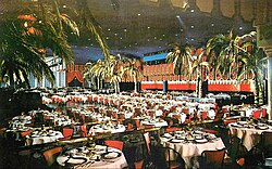 Ambassador Hotel Cocoanut Grove interior in 1965