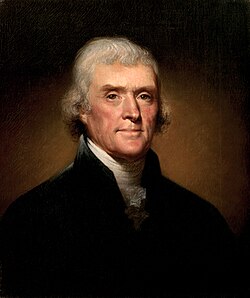 Thomas Jefferson, the third President of the United States, whose letter to the Danbury Baptists Association is often quoted in debates regarding the separation of church and state