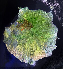 False colour image by the ESA, captured on 19 August 2019, showing fires in bright orange and burn scars in dark brown.