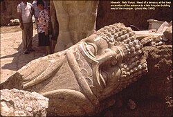 Winged Bull excavated at Tell Nebi Yunus by Iraqi archaeologists