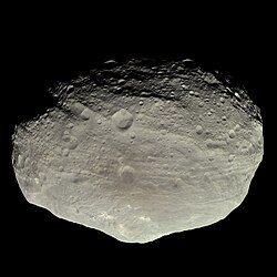 4 Vesta, a large main belt asteroid