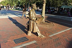 A bronze statue of Mercer stands in Savannah's Ellis Square.