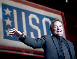 Williams at the USO World Gala in Washington, D.C., on October 1, 2008