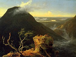 View from a mountain top down the Hudson
