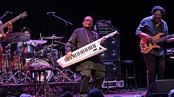 Hancock at the Barbican Centre in London, July 2023
