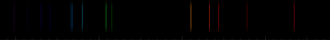 Color lines in a spectral range