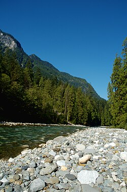 The Coquihalla River in the Canadian Cascades.