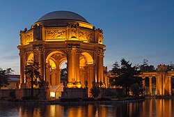 The Palace of Fine Arts, originally built for the 1915 Panama–Pacific International Exposition