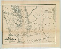 Map of Washington Territory, 1858 (NAID 139309200)