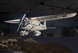 Winnie Mae, Wiley Post's Lockheed Vega on display at the Steven F. Udvar-Hazy Center