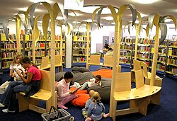 Children's library section in the Ludwigsburg City Library.