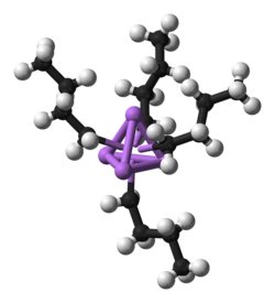 Organolithium reagents are most often found in polymeric form, such as n-butyllithium shown here
