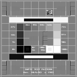 Recreation of the SMPTE RP-133 Medical Diagnostic Imaging Test Pattern
