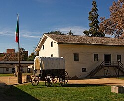 In 1839, John Sutter established Sutter's Fort, which he called Nueva Helvetia. In 1841, he was officially granted the land by Governor Juan Bautista Alvarado.