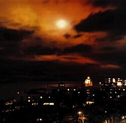 The debris fireball of Starfish Prime in space seen from Honolulu