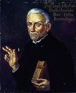 The Spanish missionary José de Anchieta was, together with Manuel da Nóbrega, the first Jesuit that Ignacio de Loyola sent to America.