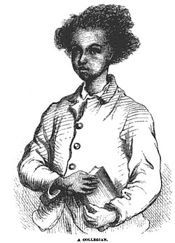 A Storer College student, 1874. Sketch by Porte Crayon.