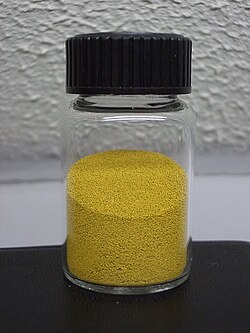 Vanadium(V) oxide is a catalyst in the contact process for producing sulfuric acid.