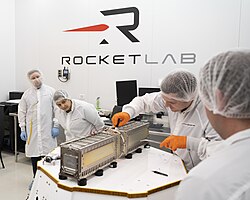 CubeSats being prepared at a processing facility near Launch Complex 1 in Māhia, New Zealand