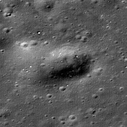 Leonid crater, with Lunokhod-1 at the upper left
