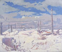 The Schwaben Redoubt, painting by William Orpen. Imperial War Museum, London