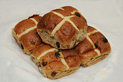 Hot cross buns are traditionally toasted and eaten on Good Friday in Britain, Canada, Australia and New Zealand.[139]