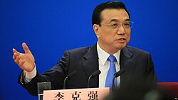March 2015, Li attends the Chinese and foreign press conference.