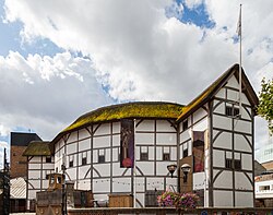 Shakespeare's Globe is a modern reconstruction of the Globe Theatre on the south bank of the Thames.