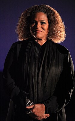 Jocelyne Béroard at the Mons International Film Festival (May 2007). She was made Officier des l'ordre des Arts et des Lettres in 2020 and National Order of the Legion of Honor in 2014.