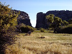 Devil's Gate, a gorge on the Sweetwater River.