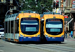Trams in Heidelberg